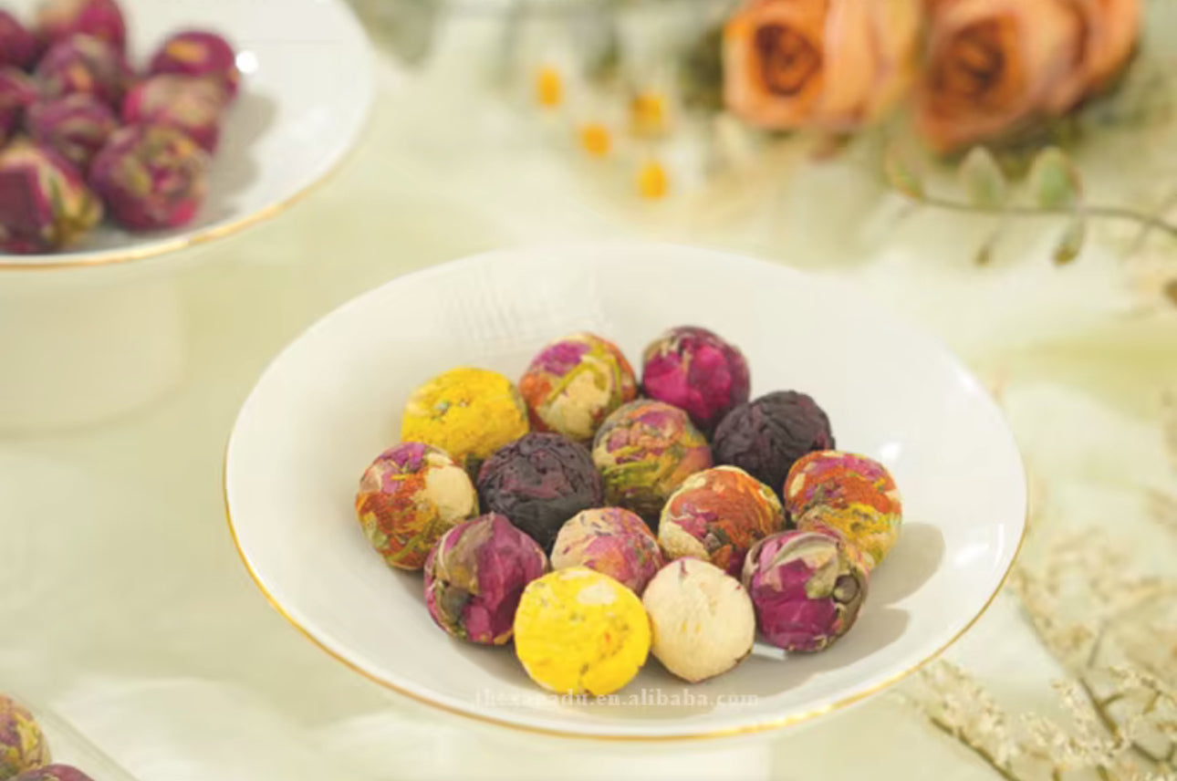 Chinese Tea Balls with Flowers