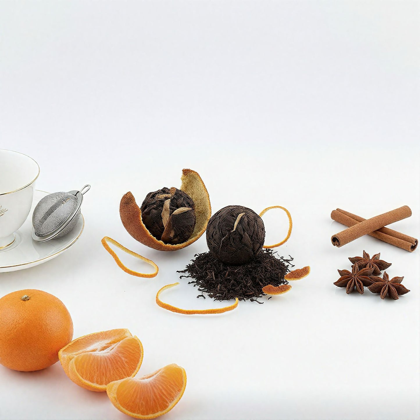 Puerh Tea + Tangerine Peel Chinese Tea Ball